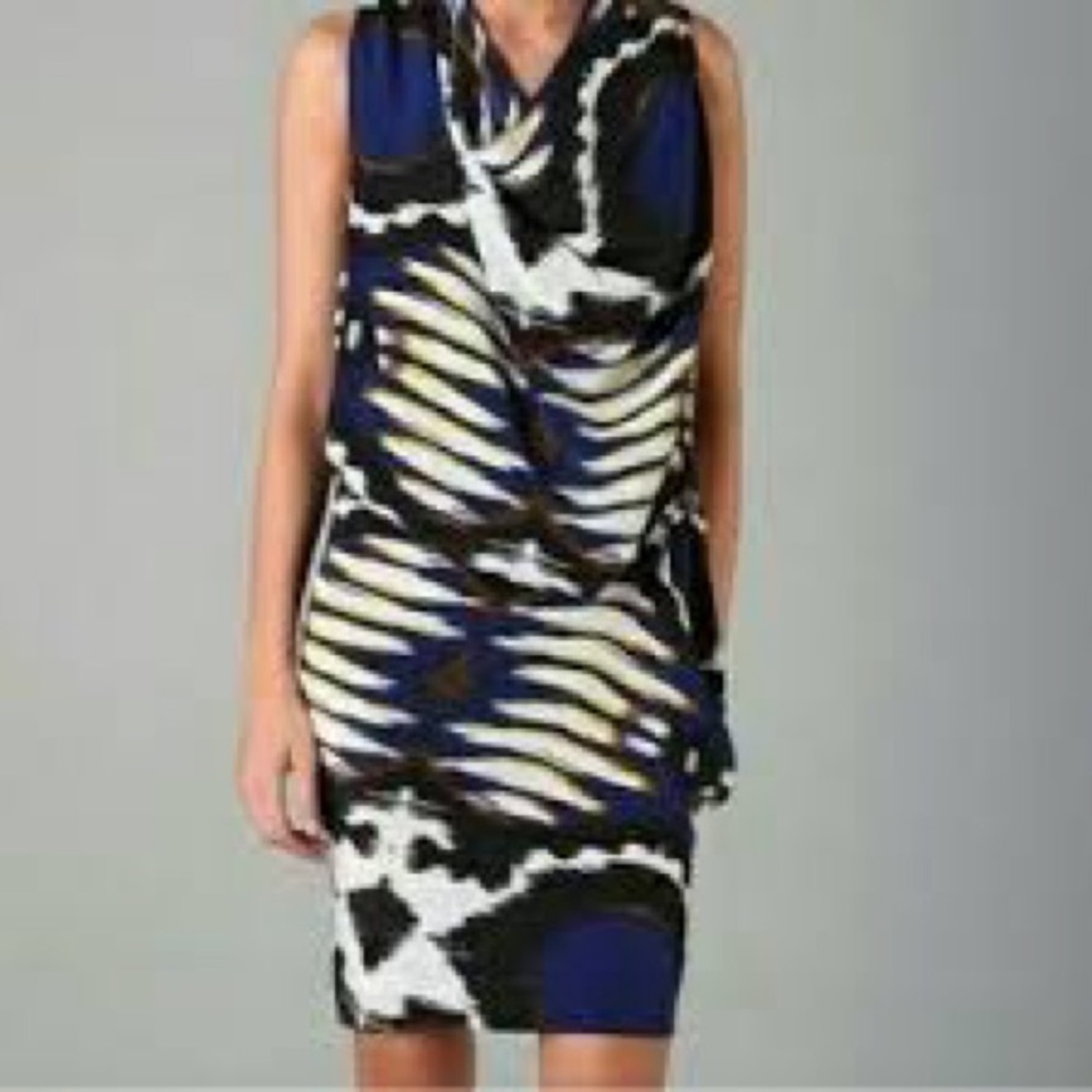 L.A.M.B. Abstract Print Dress